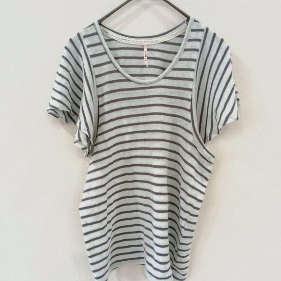 To Bila Tops - To Bila Casual Striped Top T-shirt Cotton